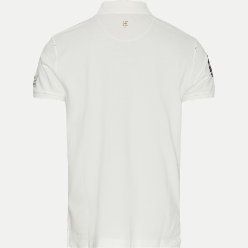 Hansen & Jacob T-shirts 11063 GAME STRIPE POLO OFF WHITE